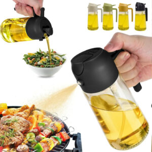 Galheteiro Spray para Azeite e Vinagre – Ideal pra Quem Ama Cozinhar Leve!