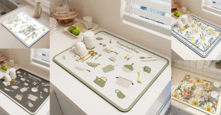 Tapete Escorredor de Microfibra – Louça Seca Rápido e Sem Bagunça!