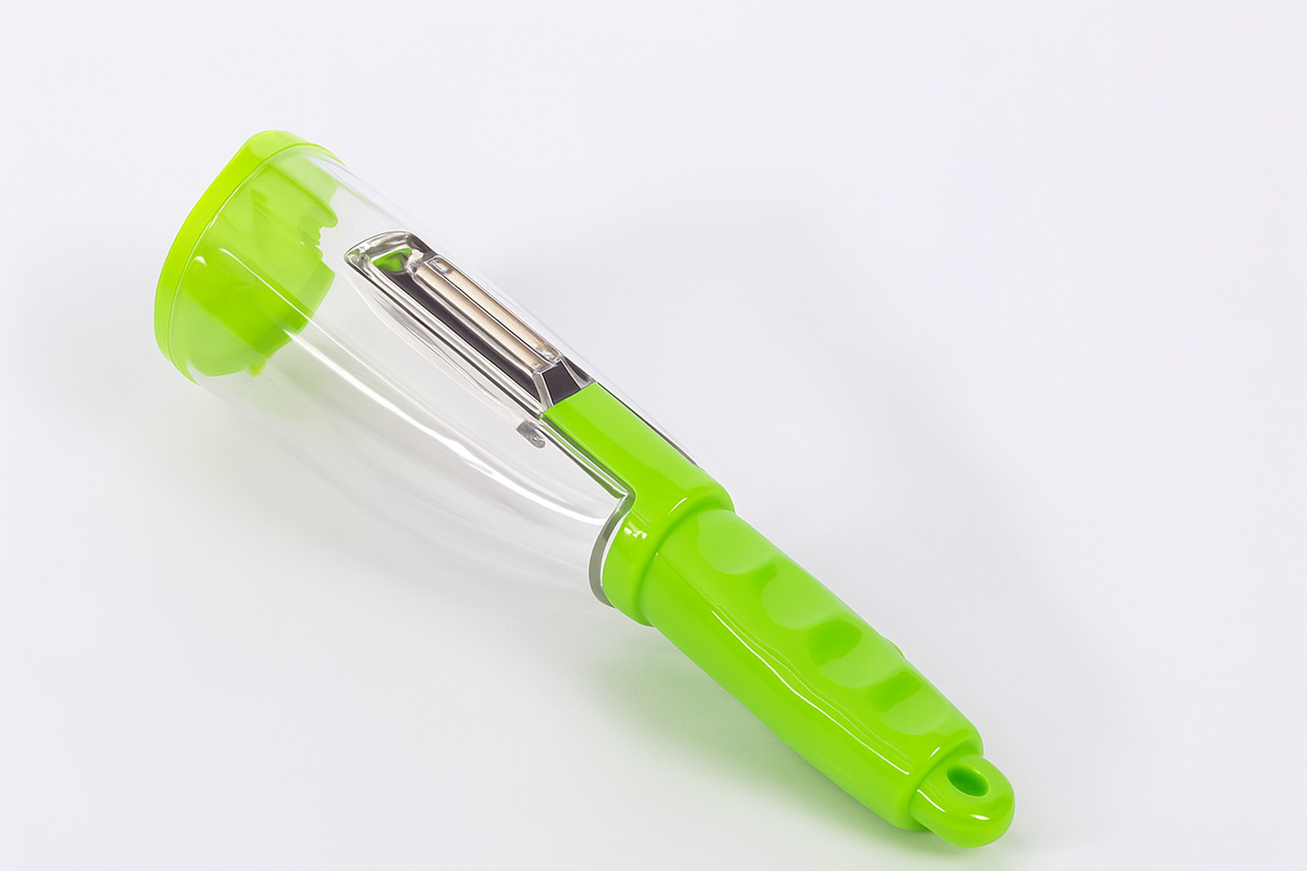 Descascador Ergonômico com Armazenamento – Ideal para Frutas e Legumes