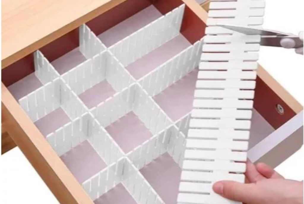 Divisórias para gavetas de roupas, achadinhos para organização de guarda-roupas