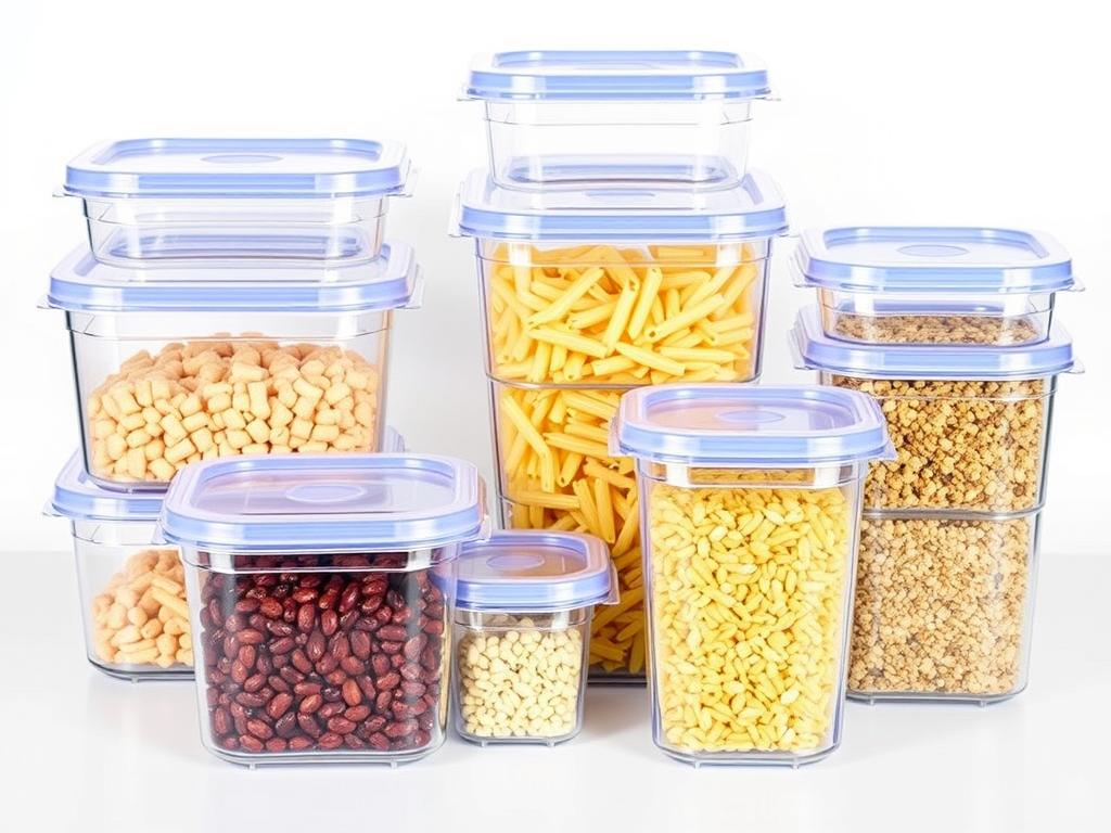 Kit de potes organizadores de plástico com tampa para alimentos, achadinhos para organização de despensa